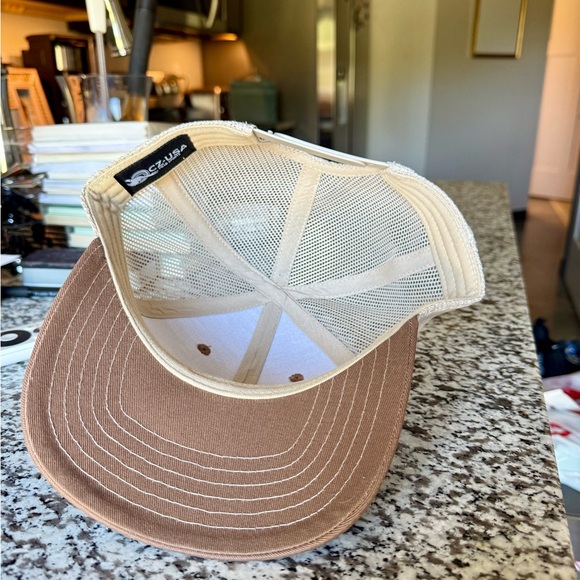 CZ-USA Brown and White Trucker Hat - Picture 2 of 3